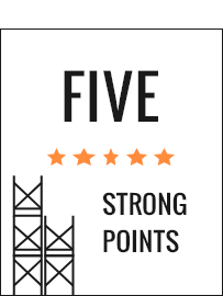 FIVE STRONG POINTS